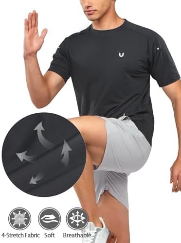 NORTHYARD Men's Athletic Running T-Shirts Quick Dry Workout Shirts Short-Sleeve ... - Image 5
