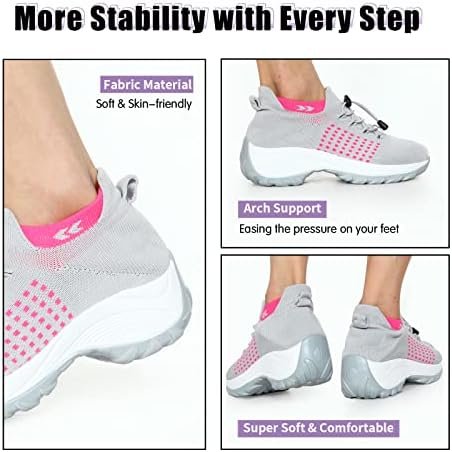 STUNAHOME Orthopedic Sneakers Breathable Women Walking Shoes Slip on Trainers Wo... - Image 7