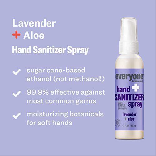 Everyone for Every Body Hand Sanitizer Spray, 2 Ounce, 6 Count Lavender and Aloe... - Image 5