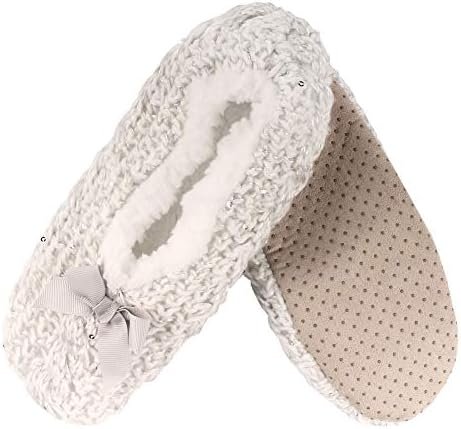 BambooMN Adult Super Soft Warm Cozy Fuzzy Soft Touch Sleeper Slippers Non-Slip L... - Image 2