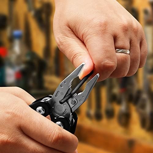 RoverTac Multitool Pliers Pocket Knife, 14 in 1 Multi Tool Knife Pliers Saw Bott... - Image 6