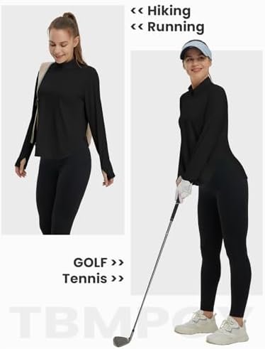TBMPOY Women's Sun Shirt 1/4 Zipper Long Sleeve UPF 50+ Sun Protection Clothing ... - Image 7