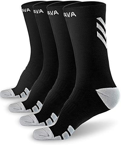 DOVAVA Dri-tech Compression Crew Socks (4/6 Pairs), Comfort Boost Circulation - Image 2
