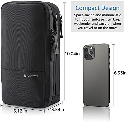 Purevave Compact Mens Toiletry Travel Bag Hanging, Mens Dopp Kit for Travel Wate... - Image 5