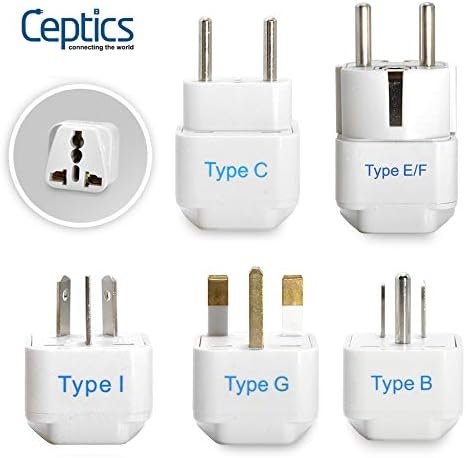Ceptics Adapter Plug Set for World Wide International Travel Use - Grounded Safe... - Image 3