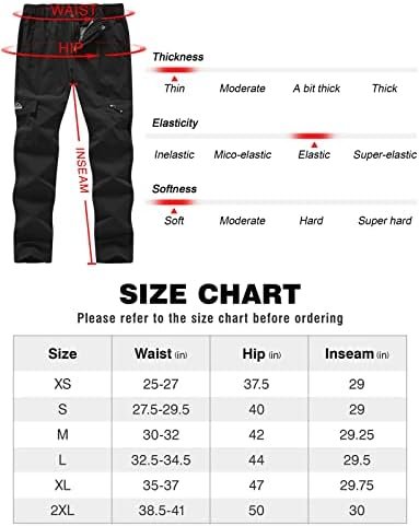Rdruko Women's Hiking Cargo Pants Water-Resistant Quick Dry UPF 50+ Travel Campi... - Image 8
