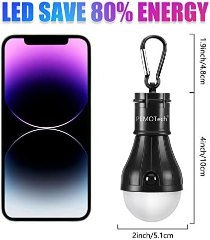 PEMOTech 3 Pack RGB Camping Lights Tent Lights, 7 Colors Changing Portable Lante... - Image 5