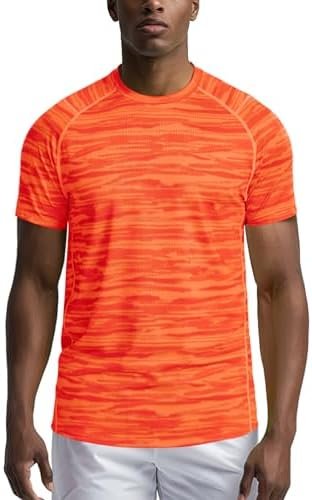 Zengjo Men's Workout Shirts Short Sleeve,Quick Dry Athletic Running Performance ... - Image 2