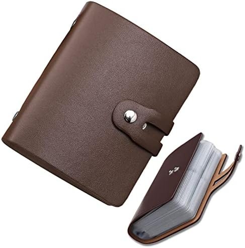 RFID Credit Card Holder, Leather Business Card and Credit Card Organizer with Dr... - Image 2