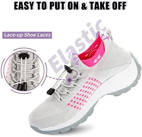 STUNAHOME Orthopedic Sneakers Breathable Women Walking Shoes Slip on Trainers Wo... - Image 5
