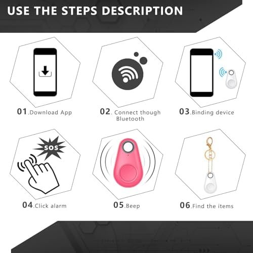 Bluetooth and GPS Pet Wireless Tracker, Portable Dogs Cats GPS Locator, Portable... - Image 5