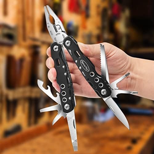 RoverTac Multitool Pliers Pocket Knife, 14 in 1 Multi Tool Knife Pliers Saw Bott... - Image 4