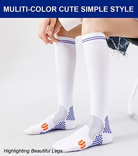 3 Pairs Compression Socks for Women 20-30 mmhg Knee High, Womens Compression Soc... - Image 3