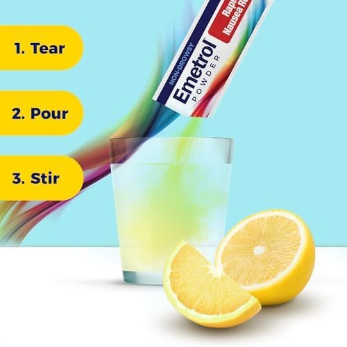 Emetrol Non-Drowsy Nausea Relief Powder Mix - Electrolyte Drink Mix for Rapid Na... - Image 5