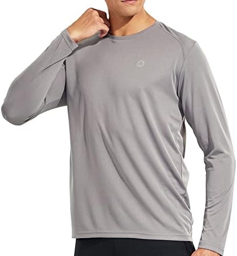 Men's Athletic Running T-Shirts Dry Fit Pocket Gym Workout Tees Outdoor Performa... - Image 4