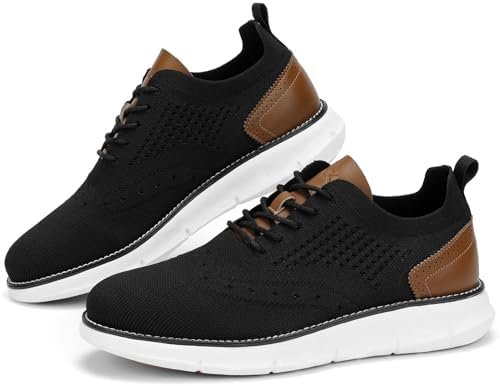 Men's Casual Dress Oxfords Shoes Breathable Knit Leisure Fashion Sneakers Lightw... - Image 8