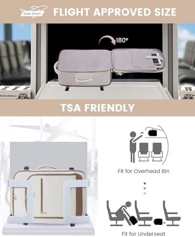 LOVEVOOK Travel Backpack For Women,40L Carry On Backpack Flight Approved,TSA Per... - Image 3