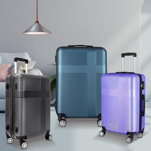 HOUAGI Luggage Sets 2 Piece,20 inch 24 inch Carry on and Checked Luggage,Hardshe... - Image 8