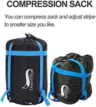 Desert & Fox Cotton Flannel Sleeping Bags with Pillow, 4 Season Warm & Cold Weat... - Image 7