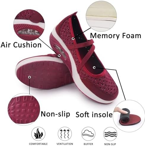 Women's Comfortable Working Nurse Shoes Non-Slip Adjustable Breathable Walking B... - Image 5