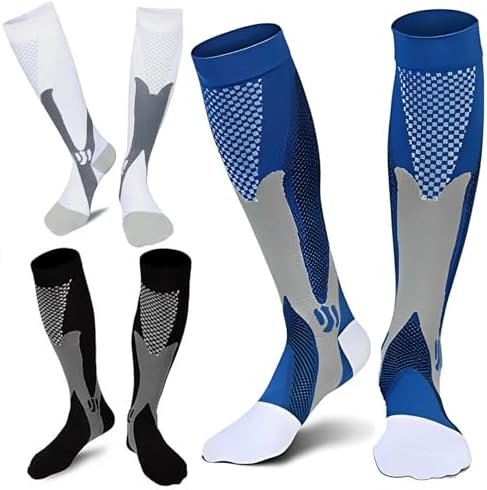 ZFiSt Plus Size Compression Socks Wide Calf for Women Men,Sport Compression Stoc... - Image 2