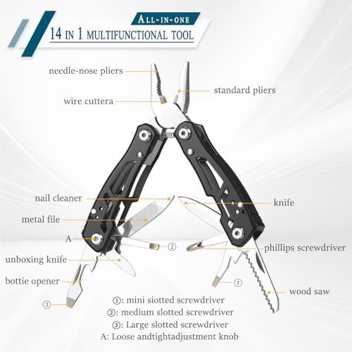 MINI Multitool Pliers, Birthday Christmas Gifts for Men Boyfriend Dad Husband Wo... - Image 4