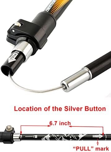 Aluminum Collapsible Ultralight Travel Trekking Hiking Pole for Men and Women - Image 7