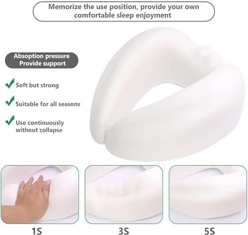 Travel Pillow - 2024 New Travel Neck Pillow, Memory Foam Travel Pillow, Memory F... - Image 7