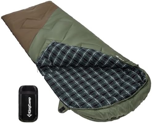 KingCamp Sleeping Bag for Adults, Winter | Flannel Lined Cold Weather 3-4 Season... - Image 2