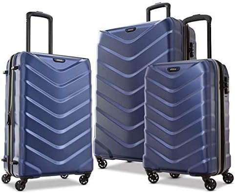 American Tourister Arrow Expandable Hardside Luggage, Navy, 3-Piece Set (21/24/2... - Image 2