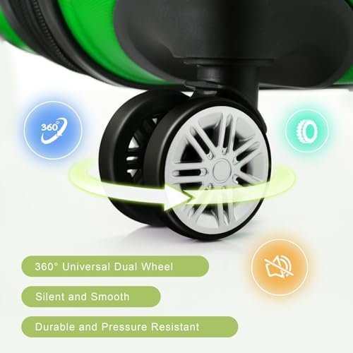 Majnesvon 3 Piece Expandable Luggage with TSA Lock PC, Lightweight Suitcase with... - Image 7