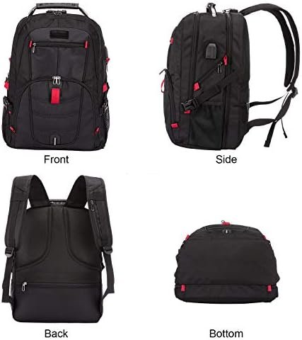 LOVEVOOK Travel Laptop Backpack Waterproof Anti Theft Backpack with Lock and USB... - Image 8