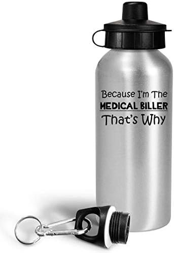 Im a Medical Biller Water Bottle Tumbler Portable Drinkware - Gifts for Health C... - Image 3
