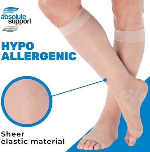 Made in USA - Sheer Compression Socks for Women Circulation 15-20mmHg - Compress... - Image 5