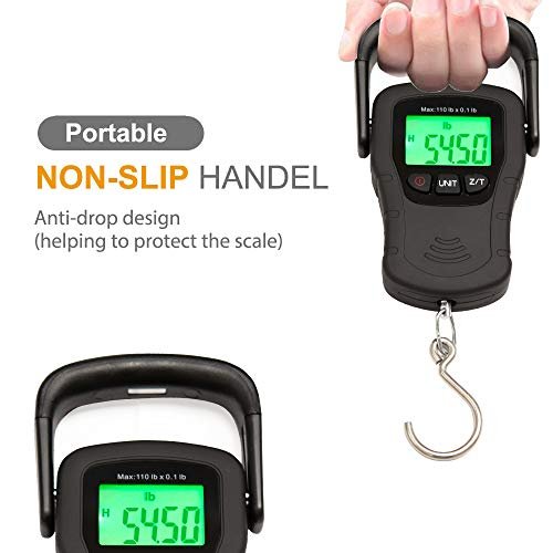 Commercial Grade Heavy Duty Digital 110lb/50kg Capacity Hanging Scale with Backl... - Image 8