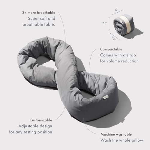 Huzi Infinity Pillow - Travel Neck Pillow - Versatile Soft 360 Support Scarf - M... - Image 4