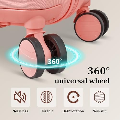 imiomo Carry on Luggage, 20 IN Carry-on Suitcase with Spinner Wheels, Hardside 3... - Image 4