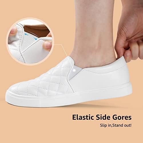 STQ Loafers for Women Memory Foam Slip On Sneakers EleeS Quilted 1.0 Comfort Fal... - Image 4