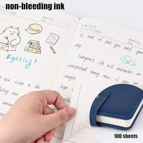 Koogel Leather Journal Notebook, A5 Hardcover Journal 200 Pages Ruled Notebook D... - Image 4