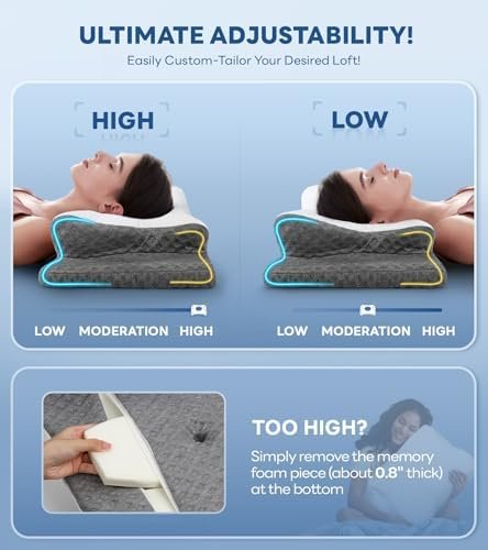 No More Aches Neck Pillow for Pain Relief, Adjustable Cervical Support with Armr... - Image 6