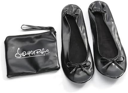 Women's Foldable Flats, Portable Ballet Flat Roll Up Slipper Shoes with Travel P... - Image 3