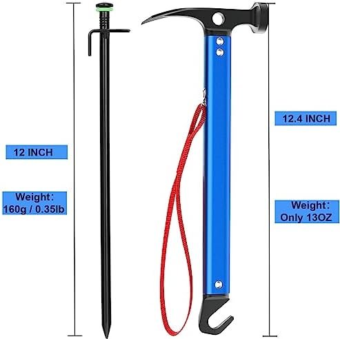 Sahara Sailor Tent Stakes, 8PCS Metal Camping Stakes Heavy Duty Tent Stakes with... - Image 3