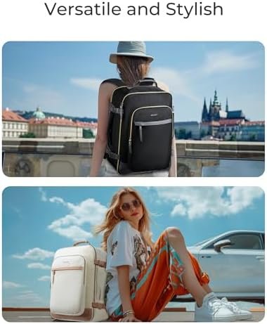BAGSMART Travel Backpack for Women, Large Personal Item Travel Bag, 40L Airline ... - Image 3
