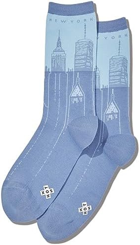 Hot Sox Women's Fun USA Travel & Cities Crew Socks-1 Pair Pack-Cool & Artistic G... - Image 2