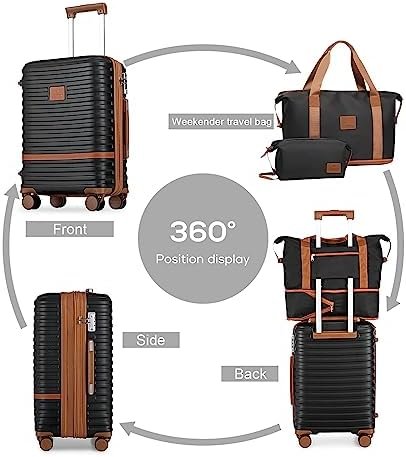 Joyway Carry on 20Inch &24 Inch Checked Luggage Set, 2-Piece Expandable Suitecas... - Image 6