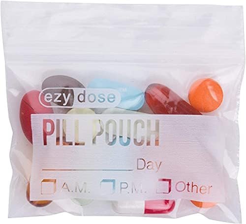 EZY DOSE Disposable Pill, Vitamin, and Medicine Organizer Pouches, Zippered Seal... - Image 4