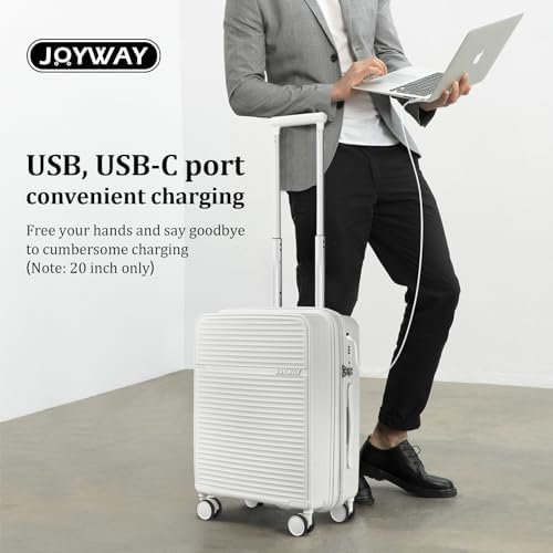 Joyway Carry on Luggage Airline Approved, Expandable 20 Inch Carry-on Suitcase w... - Image 3