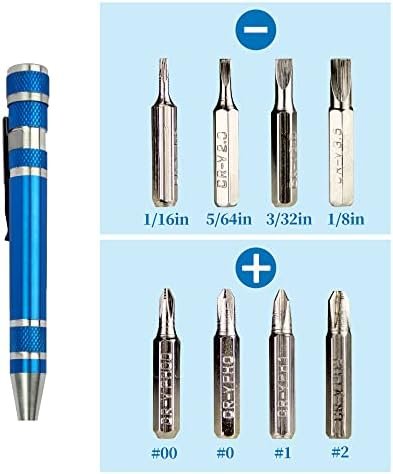 SWATOM 8 in 1 Mini Screwdriver Set Small Screwdrivers Pen Magnetic Repair Tools ... - Image 3