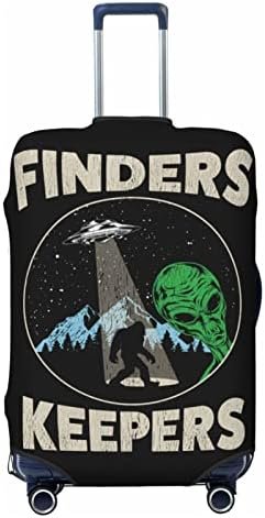 Bigfoot Sasquatch Believe with UFO and Aliens Luggage Cover Elastic Travel Suitc... - Image 2