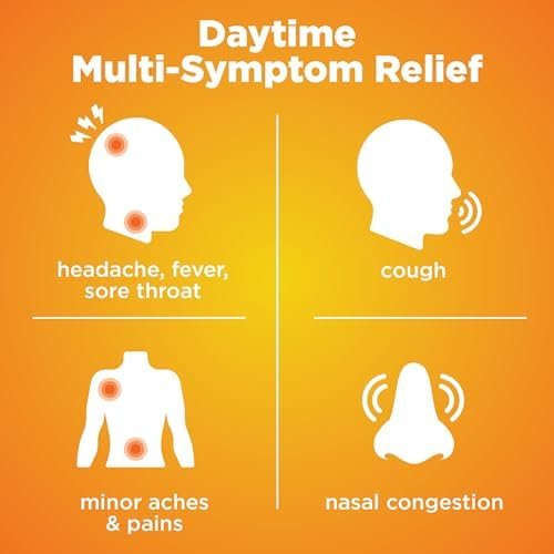 Amazon Basic Care Cold and Flu Relief, Daytime and Nighttime Combo Pack Softgels... - Image 3